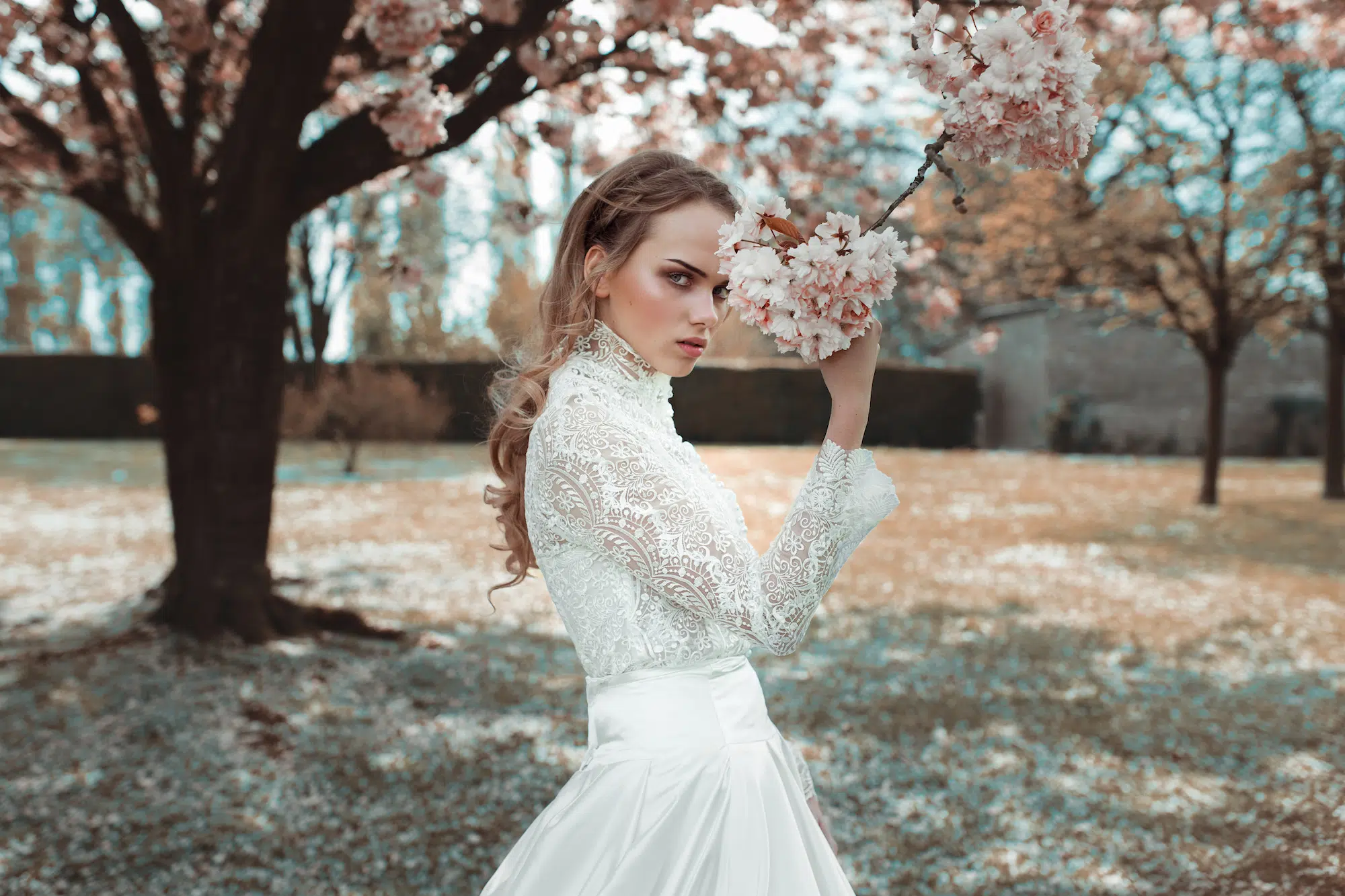 Un shooting photo de mariage en printemps