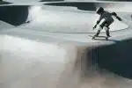 girl riding skateboard