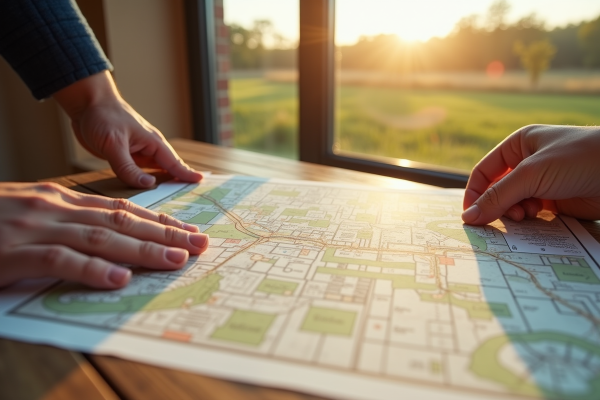 Mains tenant permis de construire sur carte rurale